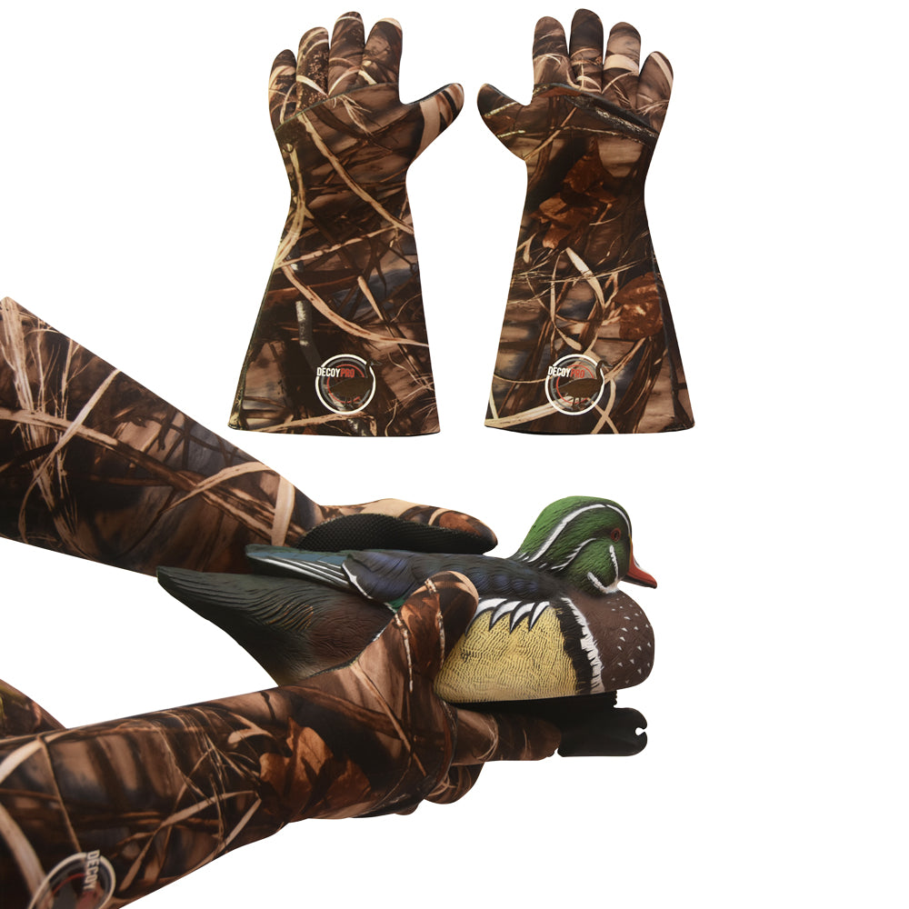 Decoy Gloves Waterproof – Elbow Length Duck Hunting Decoy Gloves Neoprene –  Textured Grip – Insulated Waterproof Decoy Gloves Hunting - Wader Gloves -  DecoyPro, Decoy Accessories -  Canada